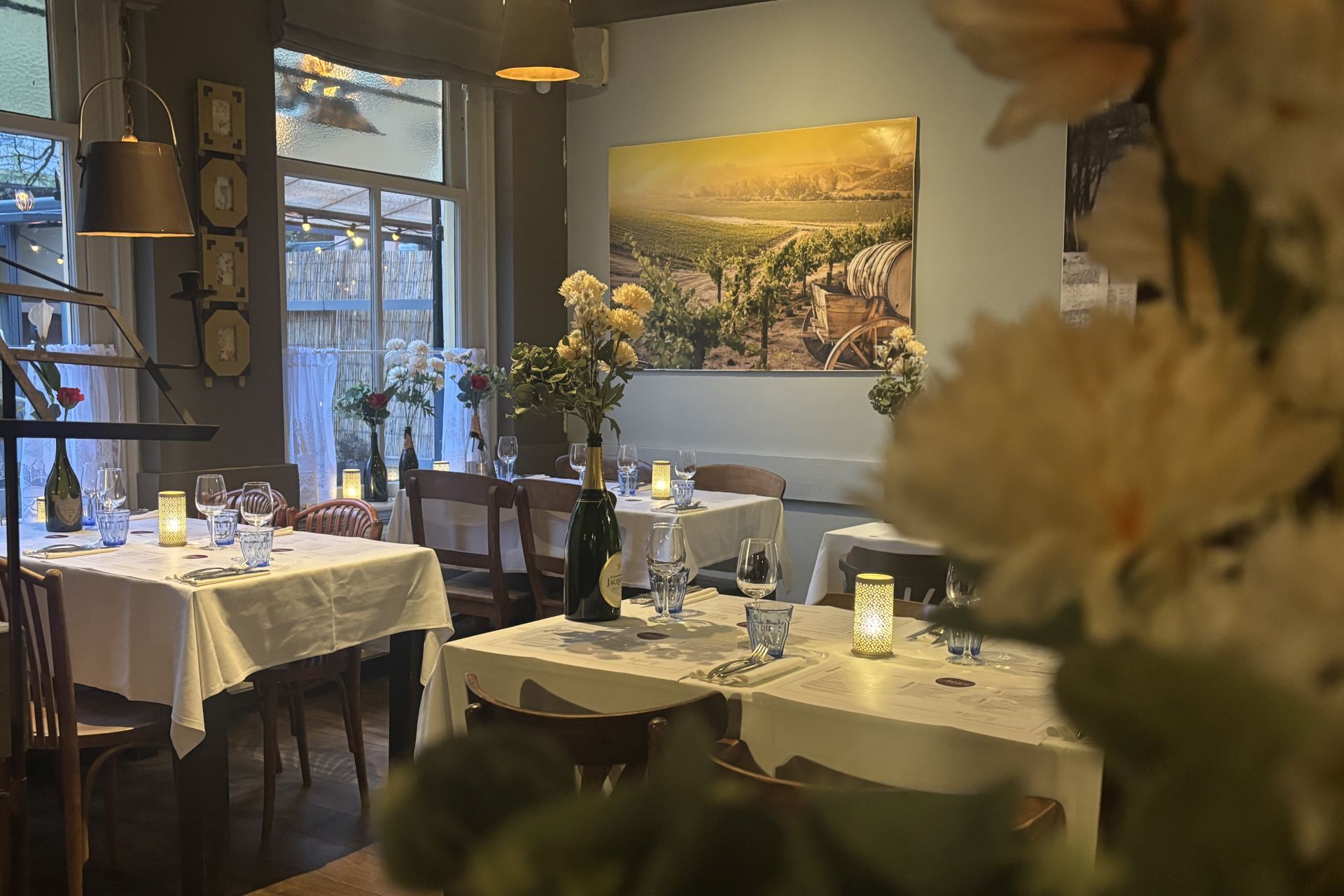 Interieur van Bistro Vieux in Hilversum